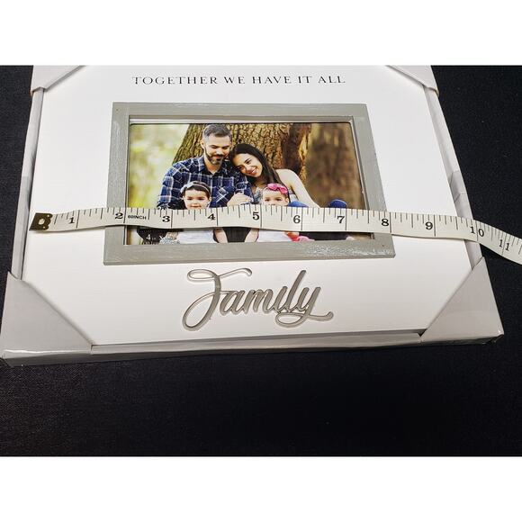 Malden White Wooden TOGETHER WE HAVE IT ALL FAMILY 4 x 6 Picture Frame Photos - Picture 6 of 7